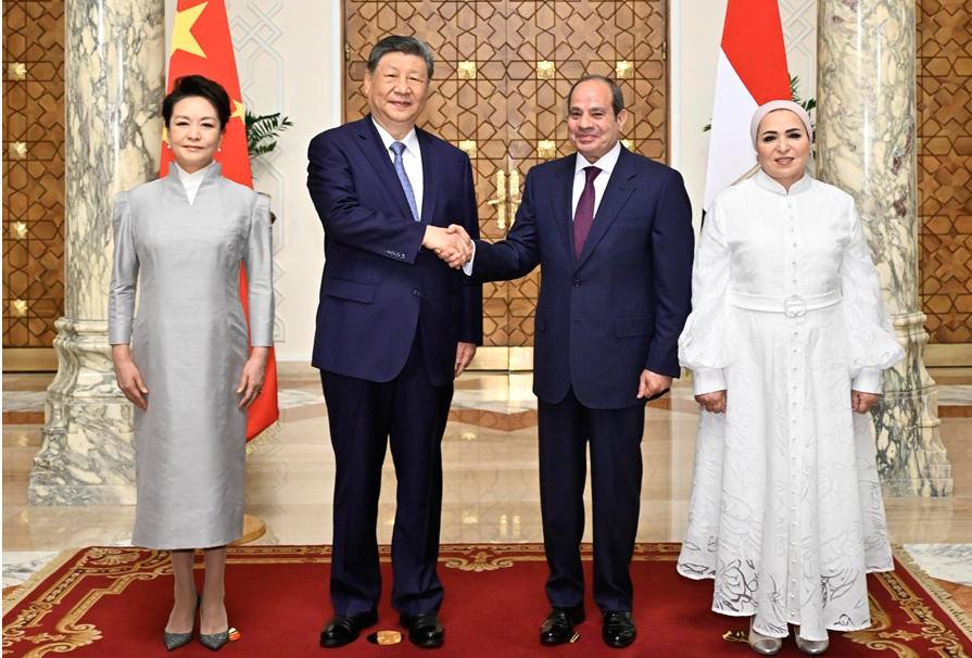 習近平国家主席がエジプトのシシ大統領と会談